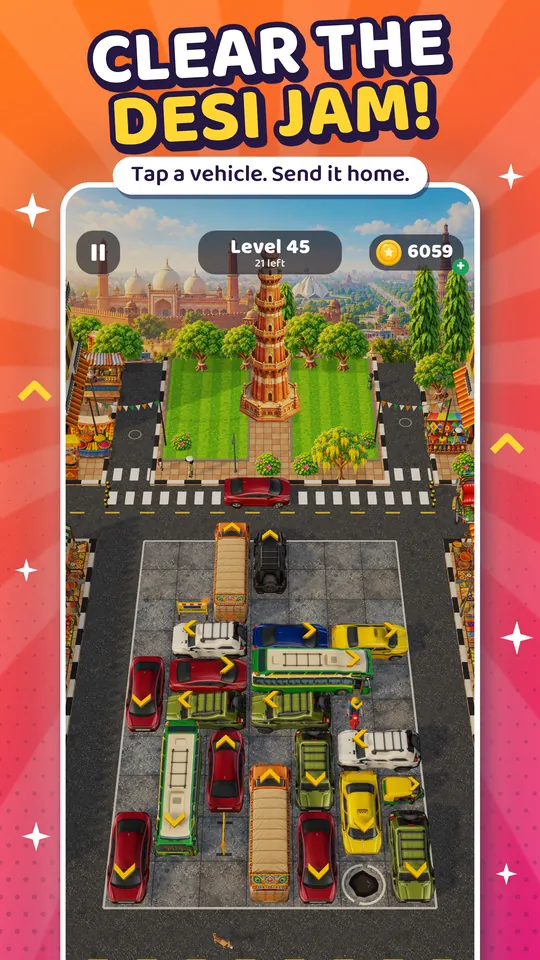 Traffic India gameplay: clear the desi jam